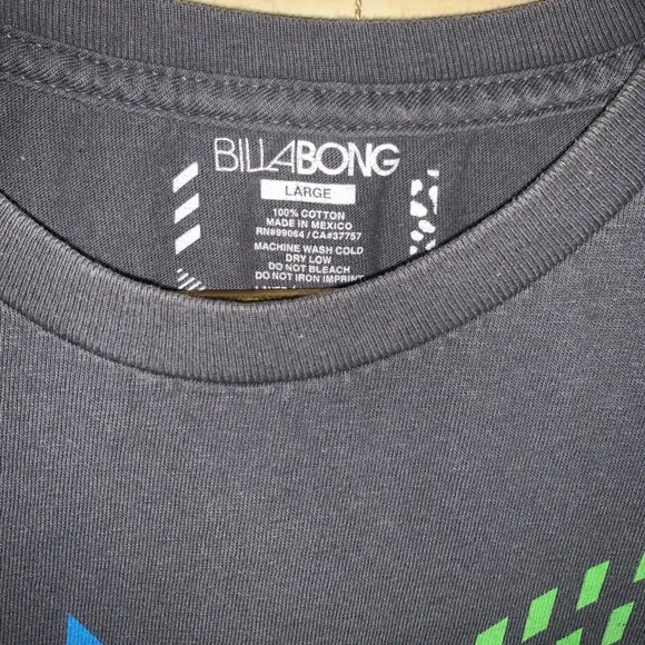 Billabong graphic T-shirt sz Large Summer beach waves board - Picture 3 of 4
